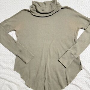 TNA Sage Green Cowl Neck Sweater